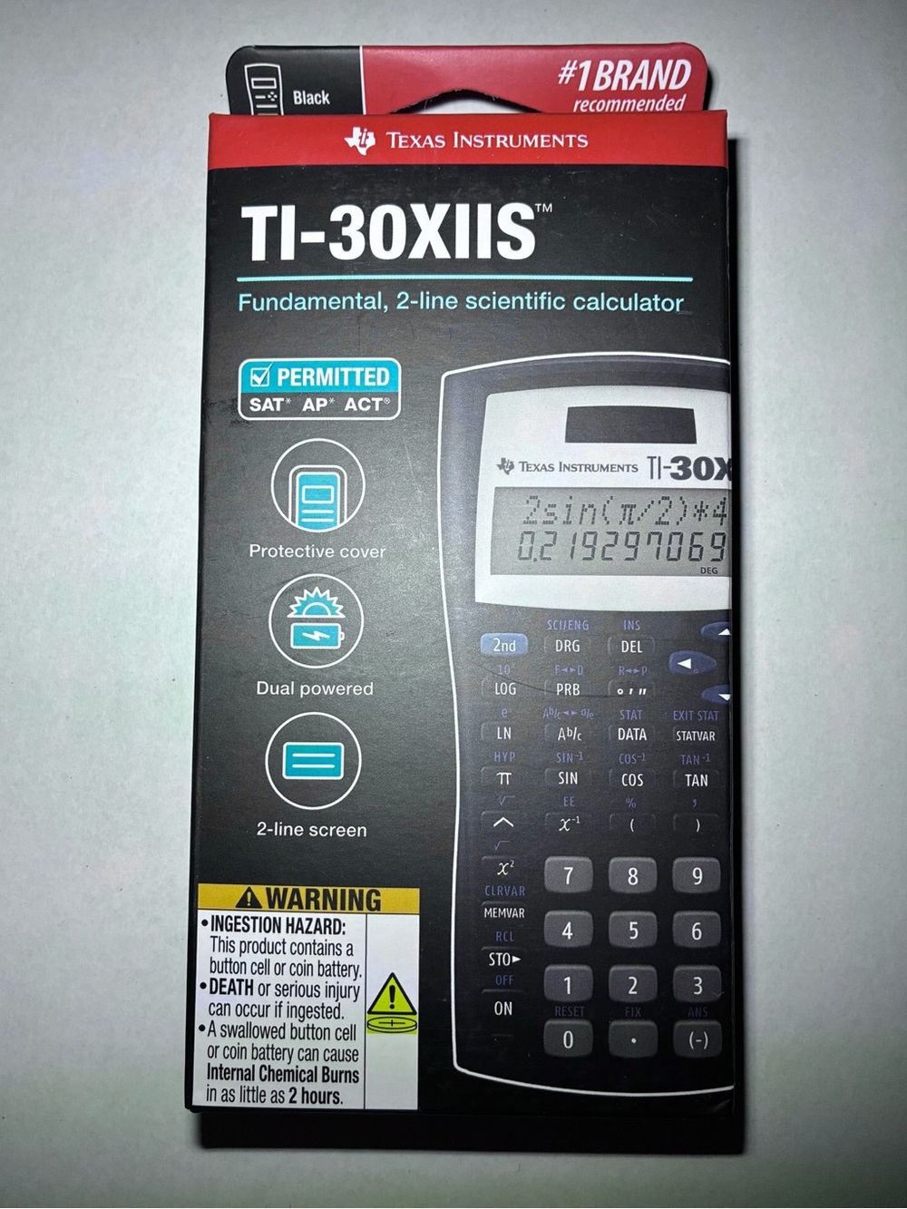 ✏️$10✏️ NEW Texas Instruments TI-30XIIS Two-Line Scientific Calculator Black